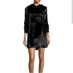 COPY - Alice + Olivia Air Barron Hooded Black Velvet Dress